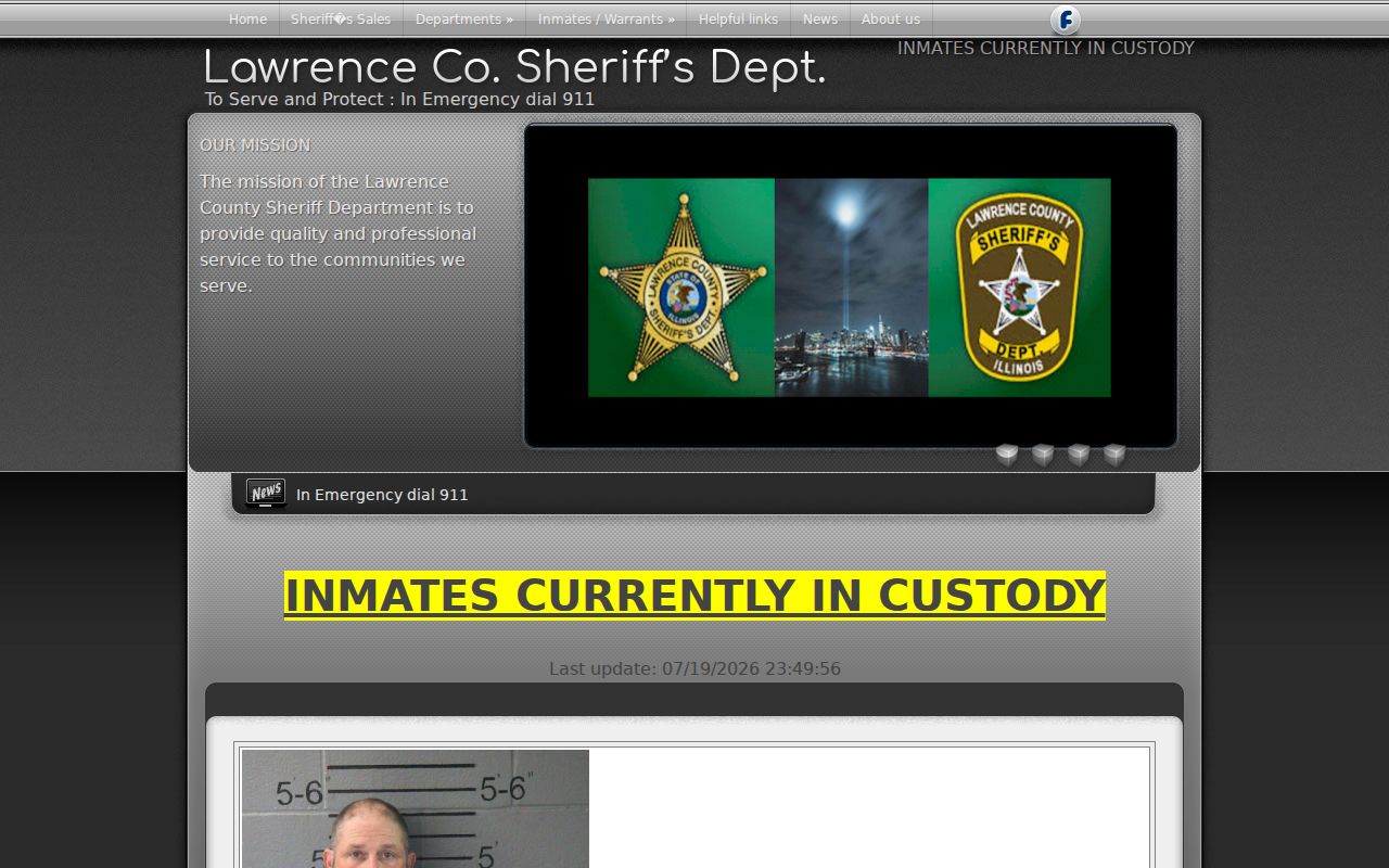 Lawrence County arrest search current inmate roster