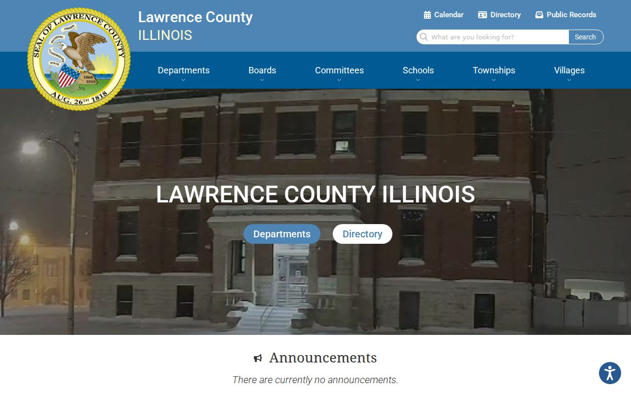 Lawrence County criminal history official county homepage