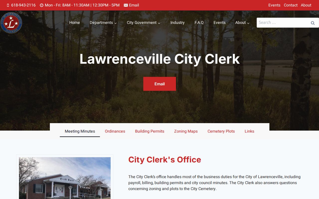 Lawrenceville City Clerk FOIA request channels